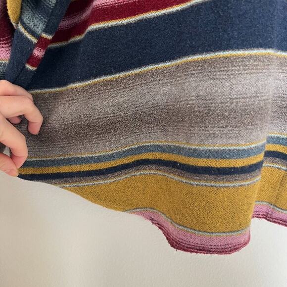 Vintage Venezia Wool Blend Serape Stripe Button Down Shirt - Picture 7 of 8